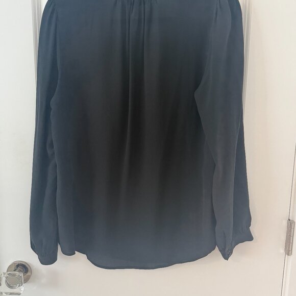 Joie Black Silk Blouse with Tassels - Picture 4 of 4